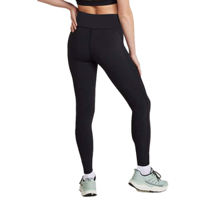 Leggings de yoga taille haute pour femmes, couleur unie, sans couture, pantalon de fitness noir en Spandex et Nylon, extensible dans les quatre sens - Product Image 5