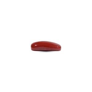 Natural Red Coral 7.2 Carat Oval Cabochon Loose Gemstone for Fine Jewelry - Product Image 3