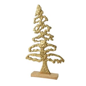 Elegante Adorno de Árbol con Diseño en Metal y Madera para Regalo, Decoración Festiva, Decoración de Interiores - Product Image 5