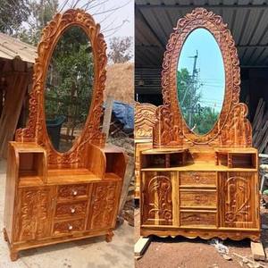 Table de toilette en bois sculpté de style turc de luxe, fabriquée en Inde, pour chambre à coucher, hôtel, villa, vente en gros - Product Image 2