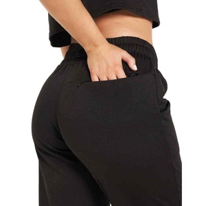Pantalon de jogging style vintage d'été pour femme, taille élastique, décontracté, respirant, séchage rapide, léger - Product Image 3