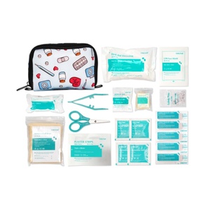 FIRSTAR <span class=keywords><strong>Trousse</strong></span> de premiers soins familiale personnalisée en polyester durable (13x8x6cm) pour la maison, la voiture, les voyages et le bureau - Product Image 2