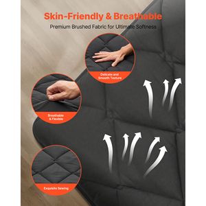 Full Size Japanese Tatami <b>Mattress</b> 9-Layer Floor-Mat with Fastener Storage Bag <b>Foldable</b> Futon-Japanese Style - Product Image 4