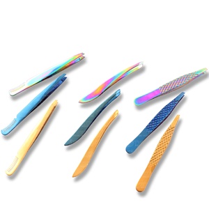 Pince à épiler japonaise en acier inoxydable avec pointe argentée, options de couleur personnalisées pour usage esthétique, élimine les poils indésirables du visage - Product Image 3