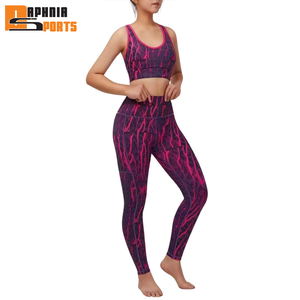 ชุดโยคะผู้หญิงคุณภาพพรีเมียมสีตามสั่ง ขายส่งชุดเลกกิ้งผู้หญิง ชุดโยคะคอกลมผู้หญิงพร้อมโลโก้ตามสั่ง - Product Image 1