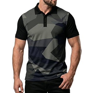 Camisetas Polo de Golf para Hombre, de Manga Corta, con Estampado de Camuflaje Personalizado, de Primera Calidad, Secado Rápido, al por Mayor - Product Image 1