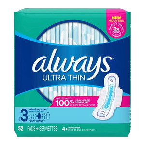 Serviettes hygiéniques Always, confort et fraîcheur premium, solution de soins quotidiens fiable pour l'hygiène féminine. - Product Image 4