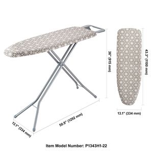 Planche à repasser 51x13 pouces, 4 couches épaisses, 7 hauteurs réglables, housse en coton résistante à la chaleur pour la lessive - Product Image 4