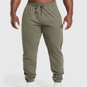 Pantalones Deportivos de Algodón para Hombre, Pantalones de Chándal Casuales, Transpirables, 100% Algodón, Cintura Media, Logotipo Personalizado - Product Image 1