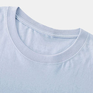 Camiseta de Hombre Azul Claro 100% Algodón, Personalizada con Estampado Swing, Cuello Redondo, Manga Corta, Corte Regular, Informal, de Jersey de Algodón - Product Image 3