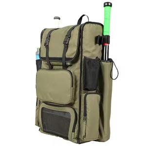 Professional Baseball Player Equipment Bag Strong Nylon/Polyester Fabric 30-40L Casual Style Solid Color - Product Image 5