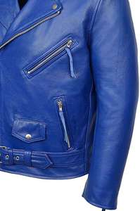 New Style 2026 Men Genuine Leather Biker <b>Jacket</b> Premium Quality Waterproof Breathable <b>Mandarin</b> <b>Collar</b> Winter - Product Image 4