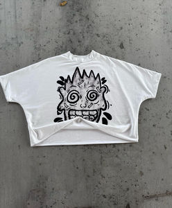 เสื้อยืดพิมพ์ลายตามสั่ง แขนกุด รุ่นใหม่สำหรับฤดูร้อน ผ้าฝ้าย 100% สีขาวล้วน ทรงโอเวอร์ไซส์ สไตล์ลำลอง คอกลม แขนสั้น สำหรับผู้ชาย - Product Image 5