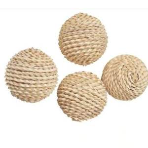 Vintage Handmade Hanging Art Deco Resin <b>Rope</b> <b>Chain</b> Ball Criss-Cross Pattern Multi-piece Package Office Home New Year 2026 Cosmic - Product Image 3