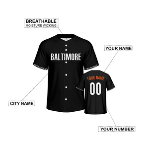 High Quality Custom Printed Plus Size Men's <b>Baseball</b> Uniform <b>Set</b> Front Sublimated 100% Polyester Embroidered Custom - Product Image 3