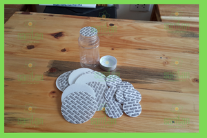 Bouchon de bouteille Sam Lan blanc, en matériau sensible à la pression, de haute qualité, anti-fuite, facile à retirer, sans danger pour les aliments, service OEM, personnalisation - Product Image 3