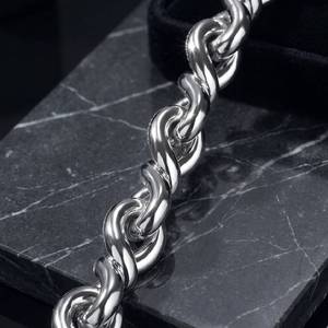 Collar cubano de plata 925 con diamante moissanita que pasa la prueba del diamante, para hombre, estilo hip hop, disponible para la venta. - Product Image 6