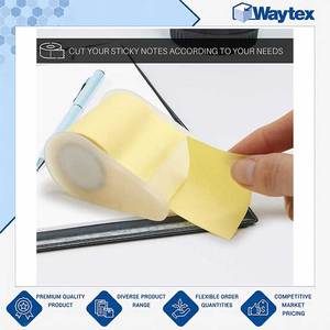 Venta Exclusiva de Rollo de Notas Adhesivas Reposicionables Amarillas + Dispensador 50mm x 5m, Paquete Blister a Precio de Mayoreo - Product Image 4