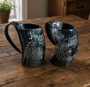 Mug en corne moderne, durable, réutilisable et écologique avec impression de logo personnalisé, compatible lave-vaisselle et micro-ondes, cadeau d'entreprise - Product Image 3