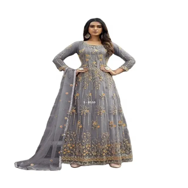 Travail de broderie Designer Salwar Kameez pour le mariage, la fonction et les vêtements de festival du fournisseur indien pakistanais salwar kameez