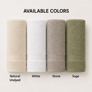 Toallas de Mano y Cara de Algodón Orgánico GOTS de 500 GSM, Sin Teñir, para Hotel y Spa, OEKO-TEX, Logotipo Personalizado, Venta al Por Mayor - Product Image 4