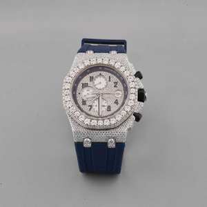 Bijoux noirs de l'océan A.P. Montre Hip-Hop Automatique de Luxe en Acier Inoxydable Moissanite Jumbo la Plus Demandée pour Hommes et Femmes – Tendance et Abordable - Product Image 1