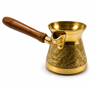 New Design Embossed Brass Antique Finish Turkish Greek Arabic <b>Coffee</b> Pot Stovetop <b>Coffee</b> Maker Cezve Ibrik Briki <b>Coffee</b> Pot - Product Image 1