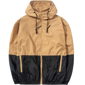 Windbreaker Nylon Zip Coated <b>Thin</b> Coaches <b>Jackets</b> <b>Waterproof</b> Breathable Winter <b>Jacket</b> Loose Fit Two Toned Shell Hooded <b>Jackets</b> - Product Image 1