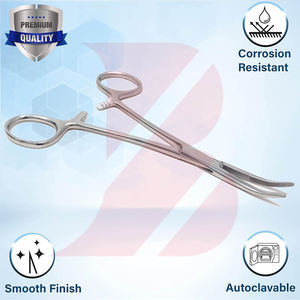 Pinzas Curvas de 5.5 Pulgadas con Mordazas Semiserradas, Producto Popular con Soporte en Línea, Instrumentos Quirúrgicos de Bloqueo Recto - Product Image 6