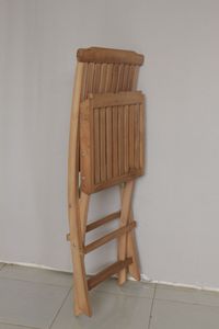 Solid <b>Teak</b> Wood Traditional Design Folding Garden <b>Chair</b> Tapered Legs Outdoor Dining Furniture Well Sanded Finish Model CHA38 - Product Image 4
