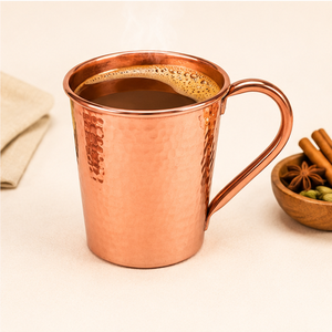 Taza Moscow Mule de Cobre Puro al por Mayor, 16oz, Hecha a Mano, Martillada, con Asa, Apta para Alimentos, para Bar y Restaurante - Product Image 4
