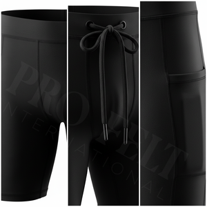 Shorts de sport OEM ODM pour l'entraînement et le jogging, vente en gros à prix abordable, vêtements de course, shorts de compression à taille élastique extensible - Product Image 4
