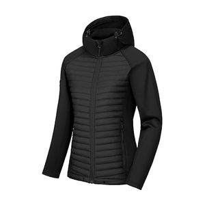 Veste matelassée pour femmes grandes tailles, couleur unie, imperméable, réversible, prix de gros - Product Image 1