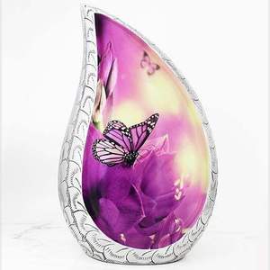 Decorative Teardrop Urn Featuring a <b>Graceful</b> Silhouette for Living Rooms Entryways and Sophisticated Interior Settings - Product Image 1