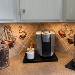 CIFbuy Calcomanías de Pared Retro de Metal con Diseño de Taza de Café, Decoraciones para Cocina y Bar, con Servicio de Recogida Temu en TikTok - Product Image 2