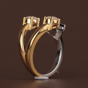 Bague de fiançailles élégante en diamant de laboratoire de 1,5 carat pour femme, argent, or 10 carats, or 14 carats, or 18 carats, bijoux fins de mariage, cadeau - Product Image 2