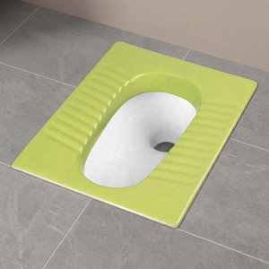 Elegant White Scandinavian Design <b>Ceramic</b> Squatting <b>Pan</b> Orissa WC Toilet Floor Mount Porcelain Sanitary Ware - Product Image 1