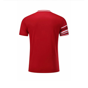 Best Selling Custom Lightweight Men's V-neck Short <b>Tennis</b> Uniform Top Custom Logo 100% Polyester Quick Dry Moisture Wicking - Product Image 2