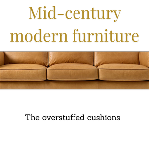 Sofá Moderno de Cuero Genuino Color Cognac Marrón, 2 Plazas, Estilo Mid-Century, Respaldo Acolchado, Patas de Madera Sólida, Mueble Elegante para el Hogar - Product Image 3