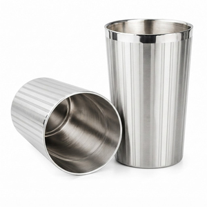 Vaso de Acero Inoxidable con Acabado Espejo Premium, Diseño de Rayas Láser, Irrompible, Ecológico, Venta al Por Mayor - Product Image 4
