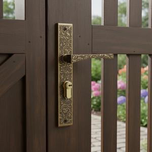 Poignée de porte design haut de gamme Vitis Aeterna |   Poignée à levier à motif antique pour porte principale et quincaillerie architecturale intérieure - Product Image 2