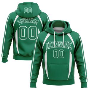 Sudadera con Capucha Personalizada para Hombre, Gris y Blanca, Sublimada, de Poliéster, Informal, Deportiva, para Otoño, con Diseño de Bolsillo para Nombre y Número - Product Image 4