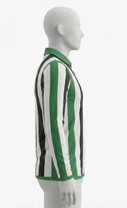 Maillot de football de qualité supérieure en sublimation, col et poignets en tissu, 100 % polyester 160 g/m², respirant, logo frontal, manches courtes - Product Image 5