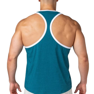 ARTIZ Custom Men's <b>Sports</b> <b>Tank</b> <b>Top</b> U-neck Quick-Drying Anti-Pilling Breathable Ribbed Fabric Slim Fit Workout Vest Solid 220g - Product Image 3