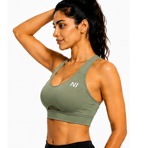 Custom Women Seamless Sports Bra High <b>Support</b> Yoga Fitness <b>Crop</b> <b>Top</b> Breathable Workout Gym Wear Private Label Sports Bra - Product Image 3