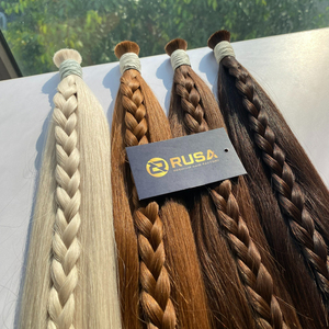 Extensiones de Cabello Virgen Vietnamita RUSA, Puntas Gruesas, Mezcla de Colores de Moda # PLA02, # 3Q, # 4, # 2Q - Product Image 6