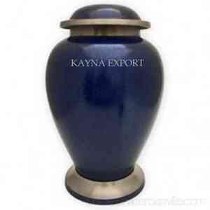 CLOISONNE BEAUTIFUL AMERICAN STYLE URN HANDMADE WITH 200 CUBIC INCH CAPACITY FOR CREMATION URNS AND CUSTOMIZABLE DESIGNS BLUE - Product Image 5