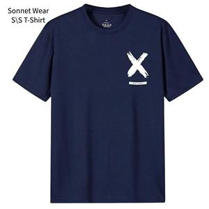 เสื้อยืดแขนสั้นพิมพ์ลายผ้าฝ้าย 100% สำหรับผู้ชาย - Product Image 1