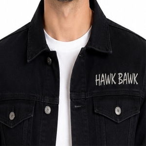Veste en jean de couleur premium pour homme, style classique, sur mesure, design moderne, finition premium, coutures de qualité, coupe confortable - Product Image 4