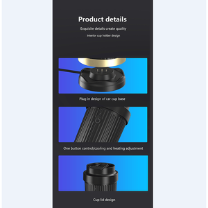 PSIDZ016+ Intelligent On-Board Refrigerator BPA Free Cold <b>Hot</b> Cup Display Portable Ice <b>Maker</b> Travel Ice Bucket Heating <b>Drink</b> Cup - Product Image 6